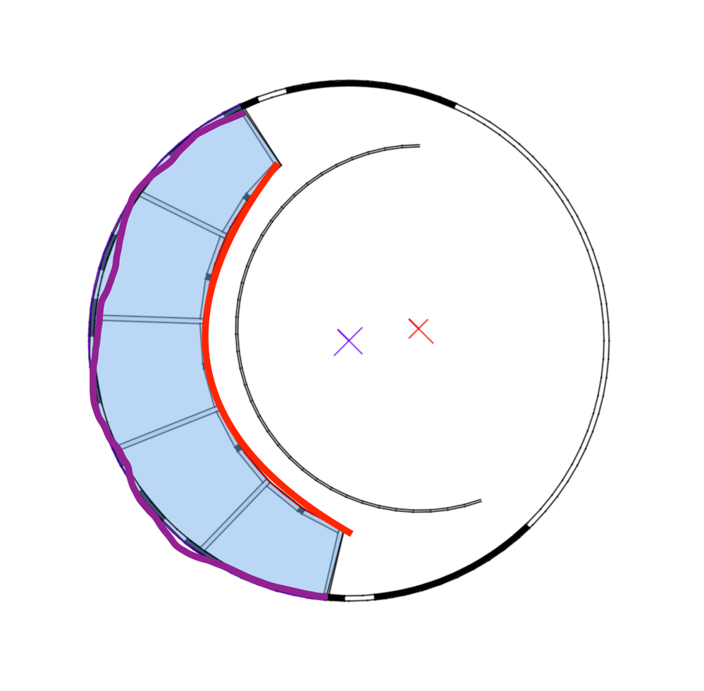 plan of curved roof and central points.png