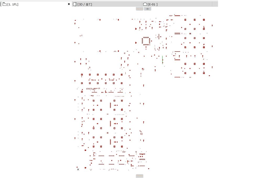 ArchicadにIFCを読込んで原点位置合わせした直後.jpg