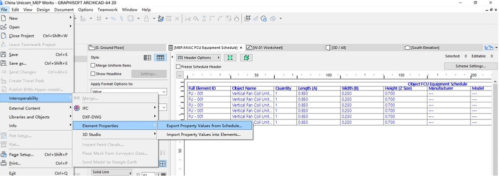 Step 1. Export the schedule as excel for further information inputing.jpg