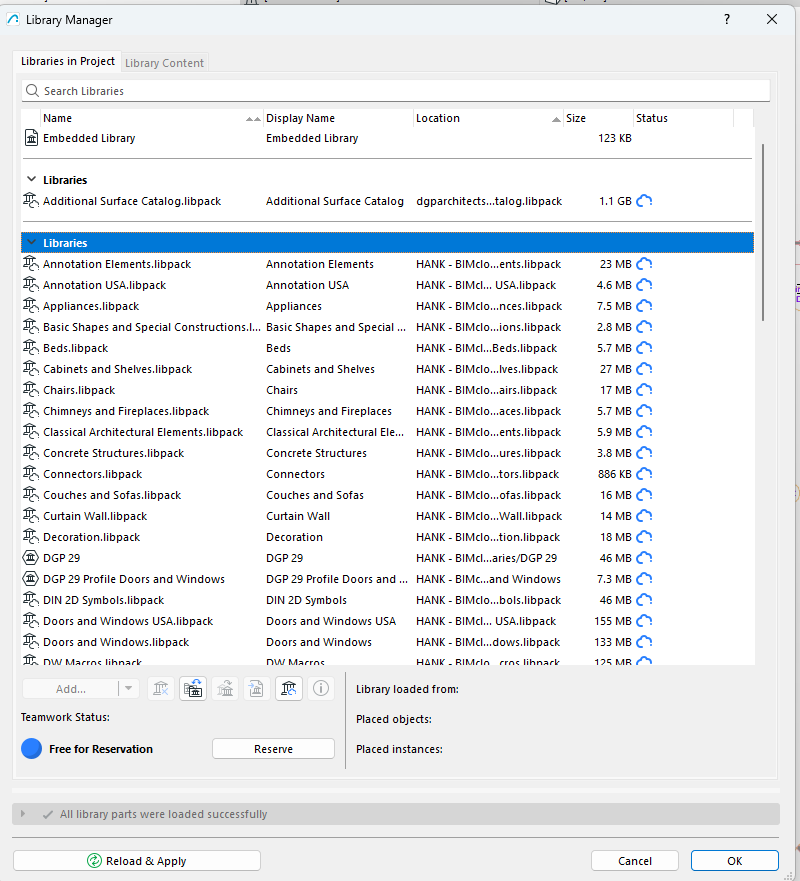 BIMcloud project libpack clutter.png