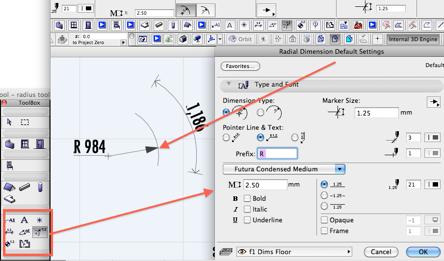 Dim tool - radius toolbox.png