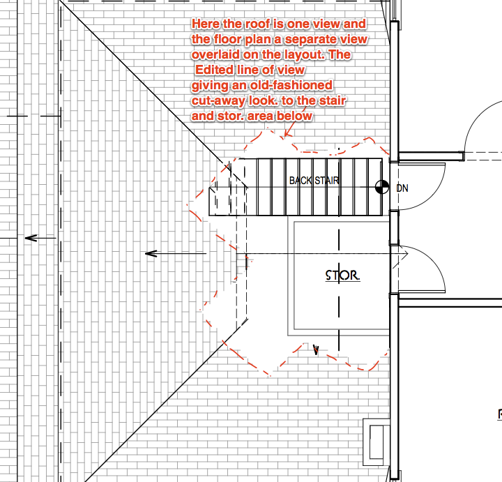 Stacked roof and plan views on layout sheet.png