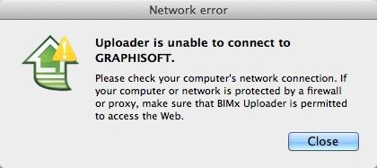 uploader is unable to connect to graphisoft_ uploader is unable to connect to graphisoft_