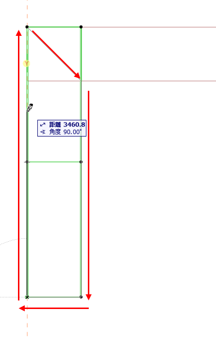 シェル輪郭をなぞります