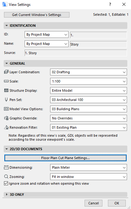 View Settings