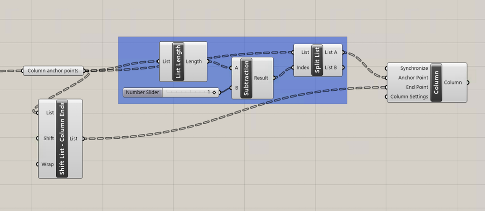 GH - Shift list for columns