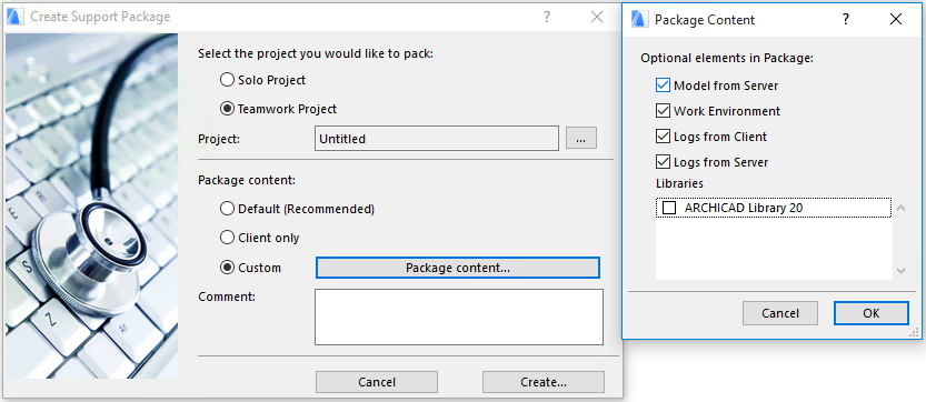Custom Package Content