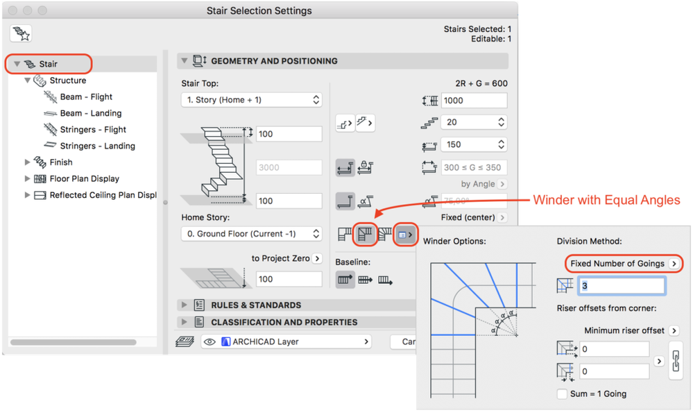 Open Stringer - Winder Options Open Stringer - Winder Options
