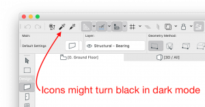 icons might turn black