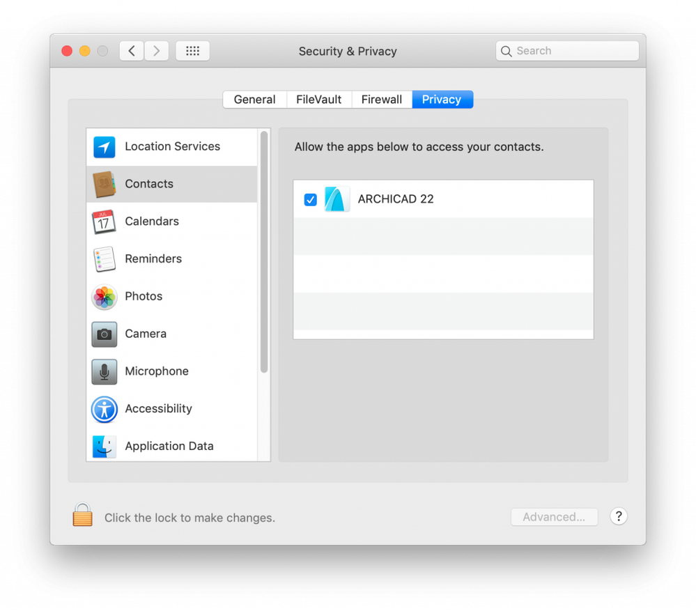 system preferences - privacy