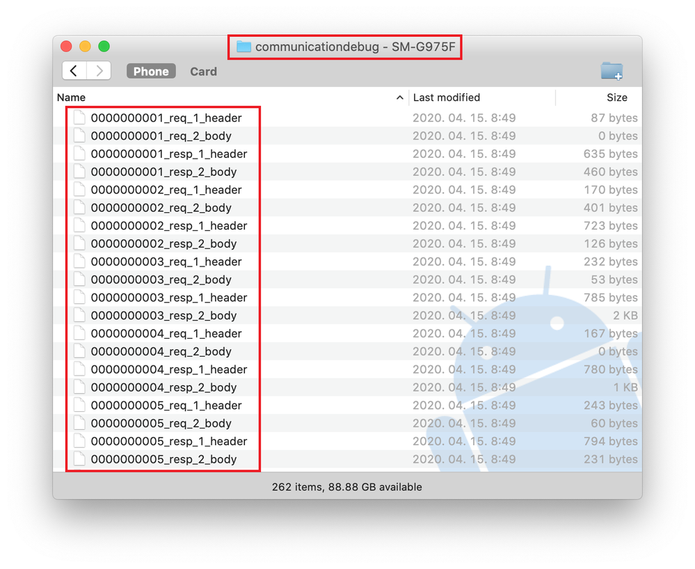 BIMx logs from Android on macOS