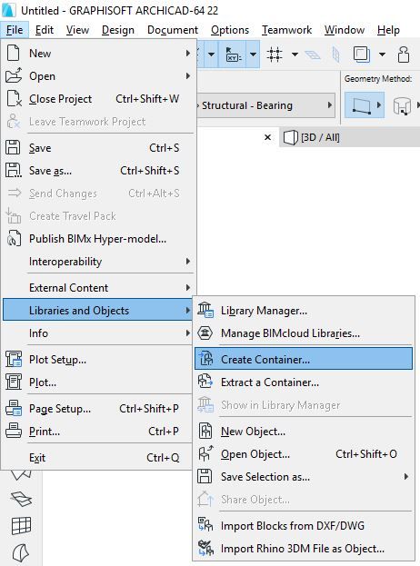How to create a new container How to create a new container