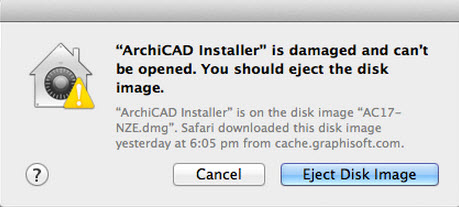 インストーラーが破損していて開けない インストーラーが破損していて開けない