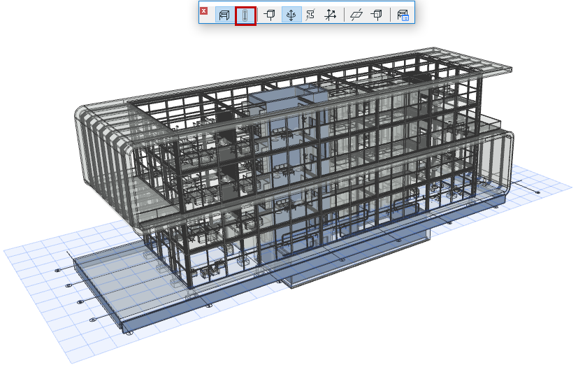 Figure to be loadedHow to display the transparent physical model in the structural analytical model view