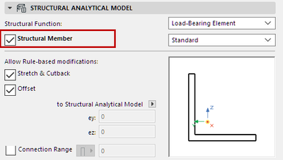 Figure to be loadedWhere to enabled the structural analytical model generation for load-bearing elements