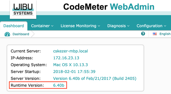 codemeter runtime driver version codemeter runtime driver version