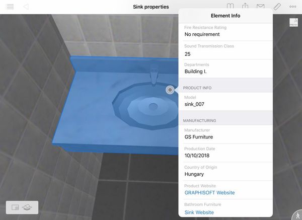 BIMx view - markdown info (GS site)