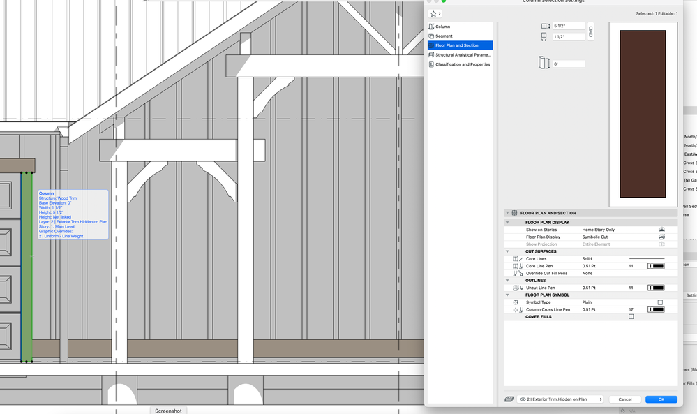 Door casing setting: display