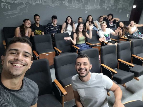 Caio Rodrigues e Ramon Gaspar da UFC, Estudantes Embaixadores em 2023.