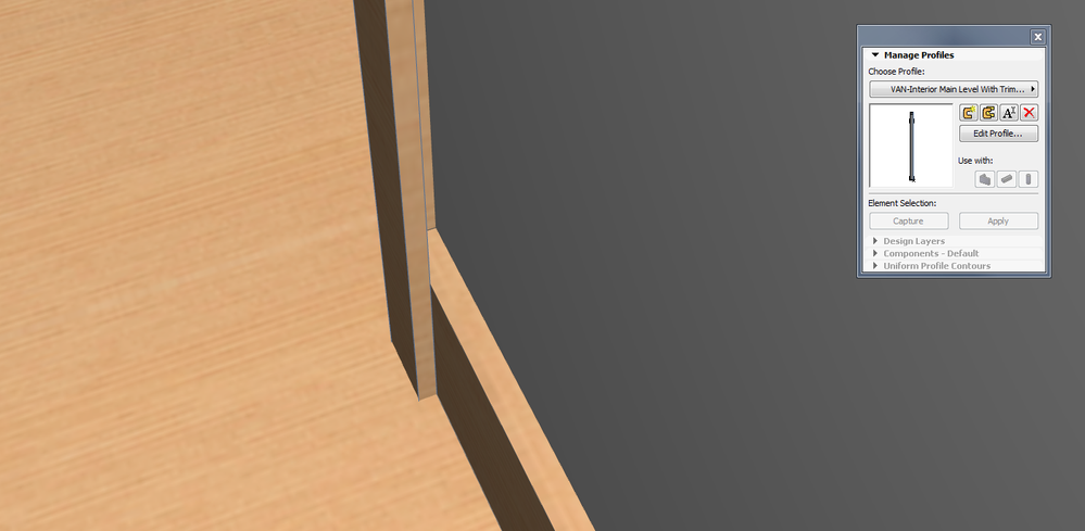 Capture Door Casing Proud of Complex Profile Baseboard.PNG