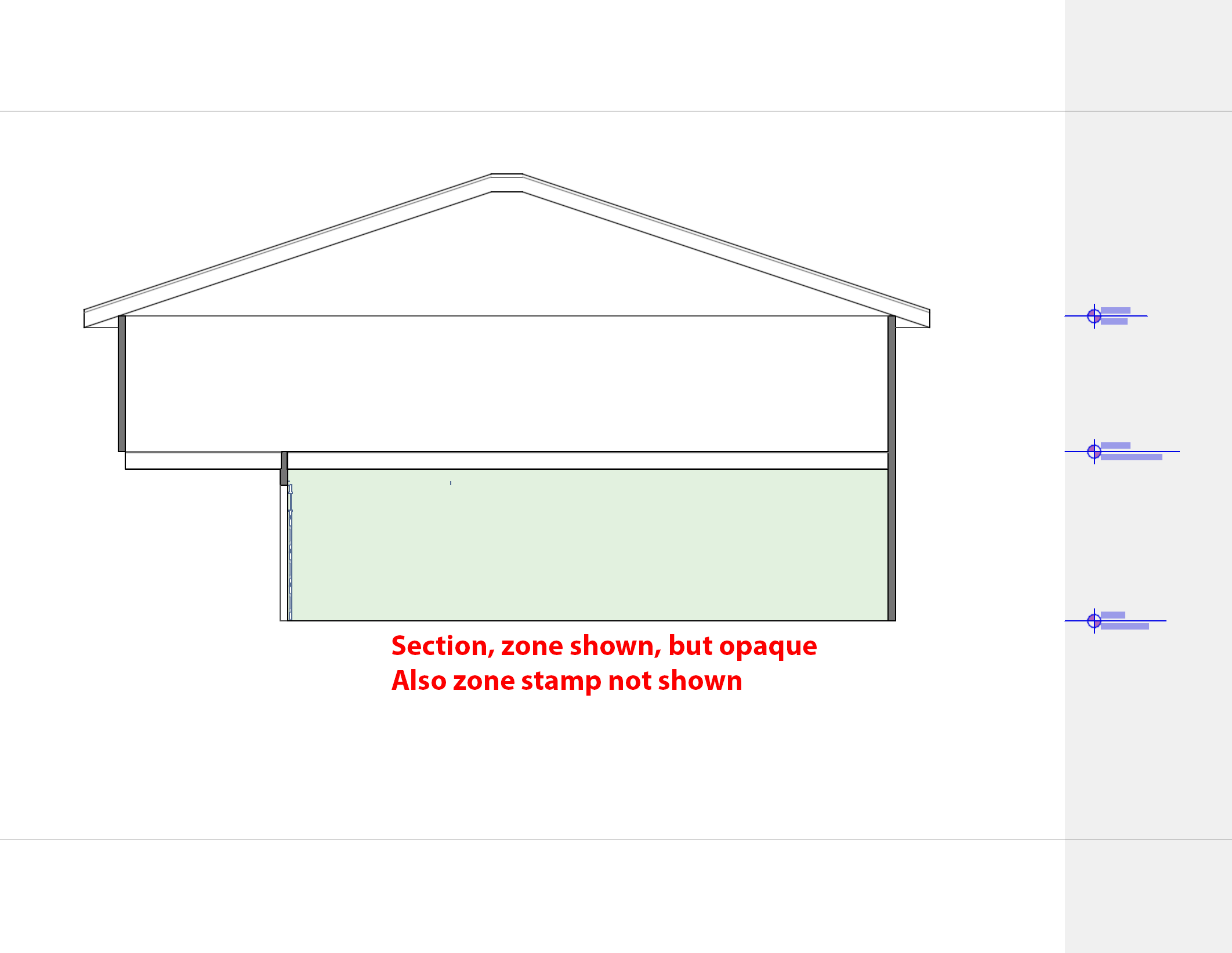 Can t get zone transparent in section with stamp s Graphisoft