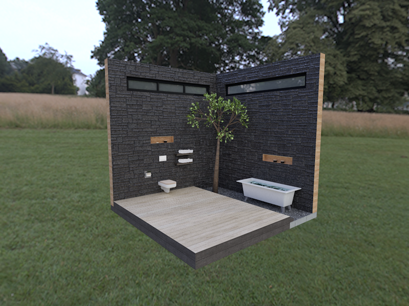 What if your bathroom was outside?