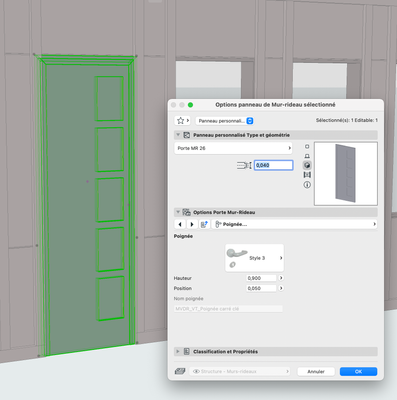Curtain wall - impossibility of fitting a door ha... - Graphisoft Community