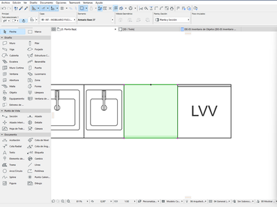 Base Cabinet back panel wont show in 2D - Graphisoft Community