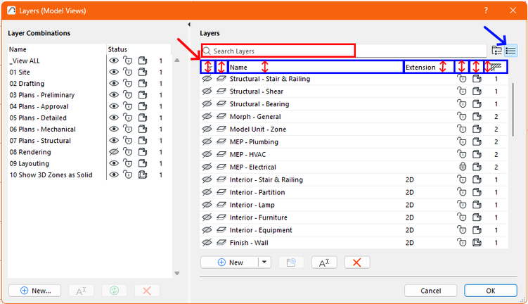 Archicad Layer sorting & search.png