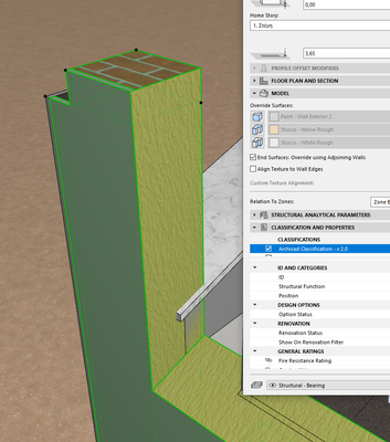 Problem with Surfaces of trimmed composite walls - Graphisoft Community