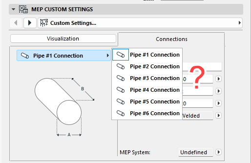 Archicad 28: Which connection do I need to edit?
