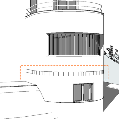 Challenge: slab passing through the facade finish