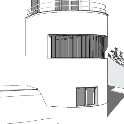 Solution: continuous connection between slab and curved wall