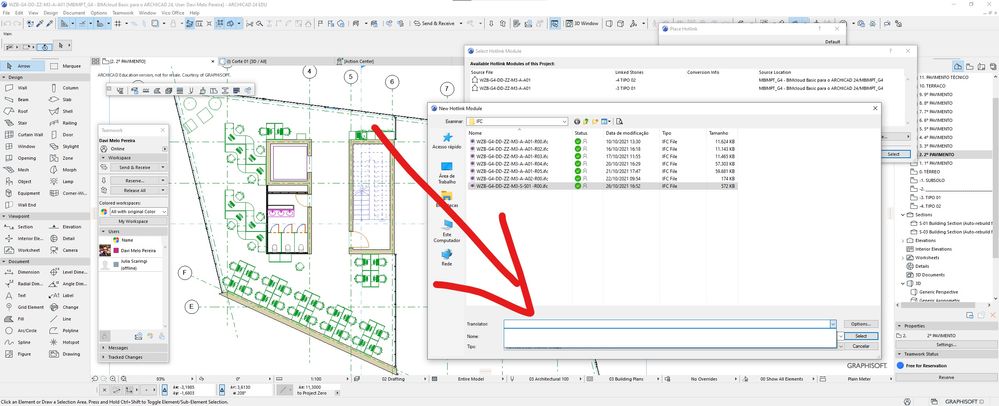 I'm can't find ifc translator to place a hotllink - Graphisoft Community