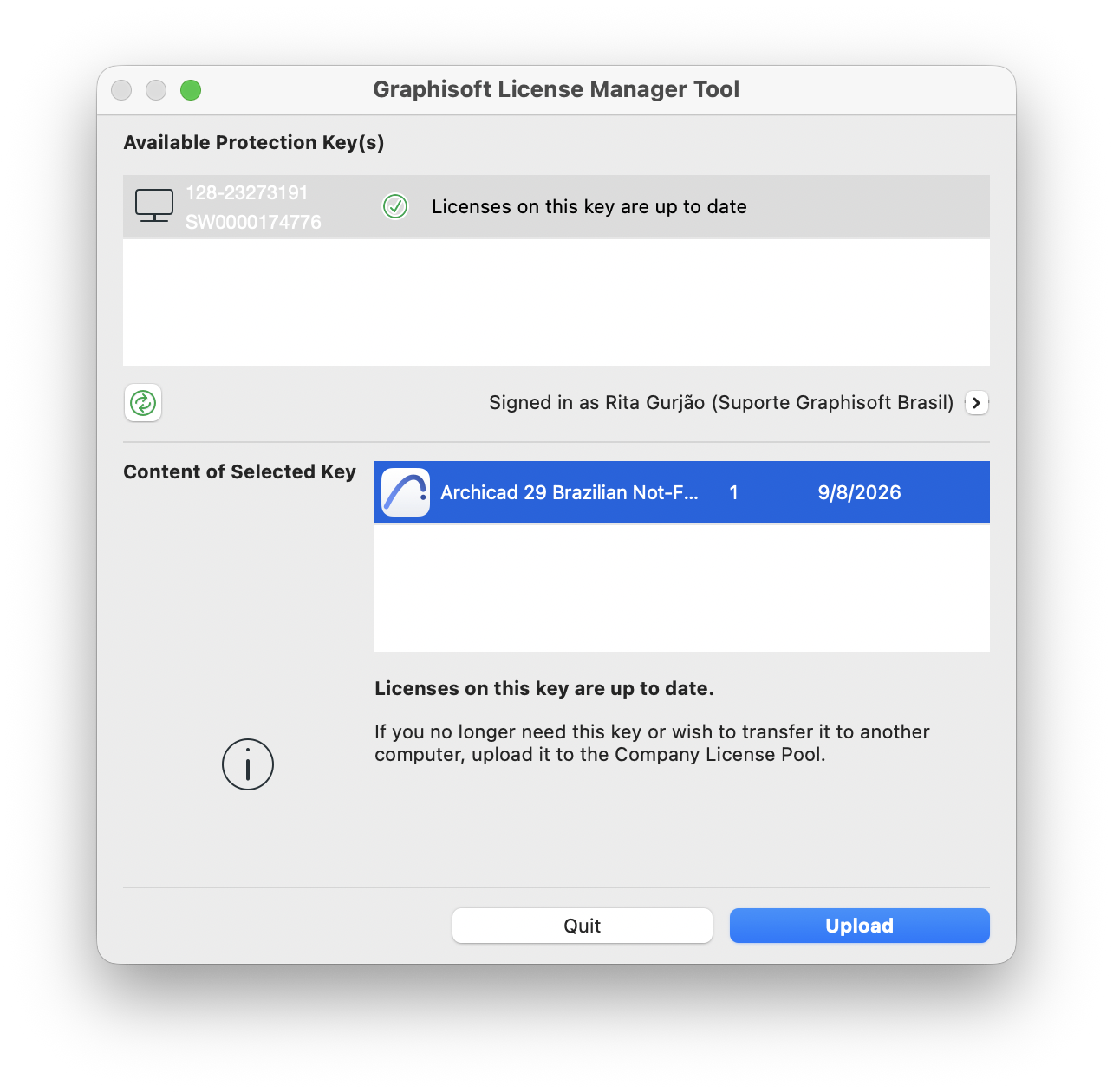 Como atualizar sua licença baseada em chave para o... - Graphisoft ...