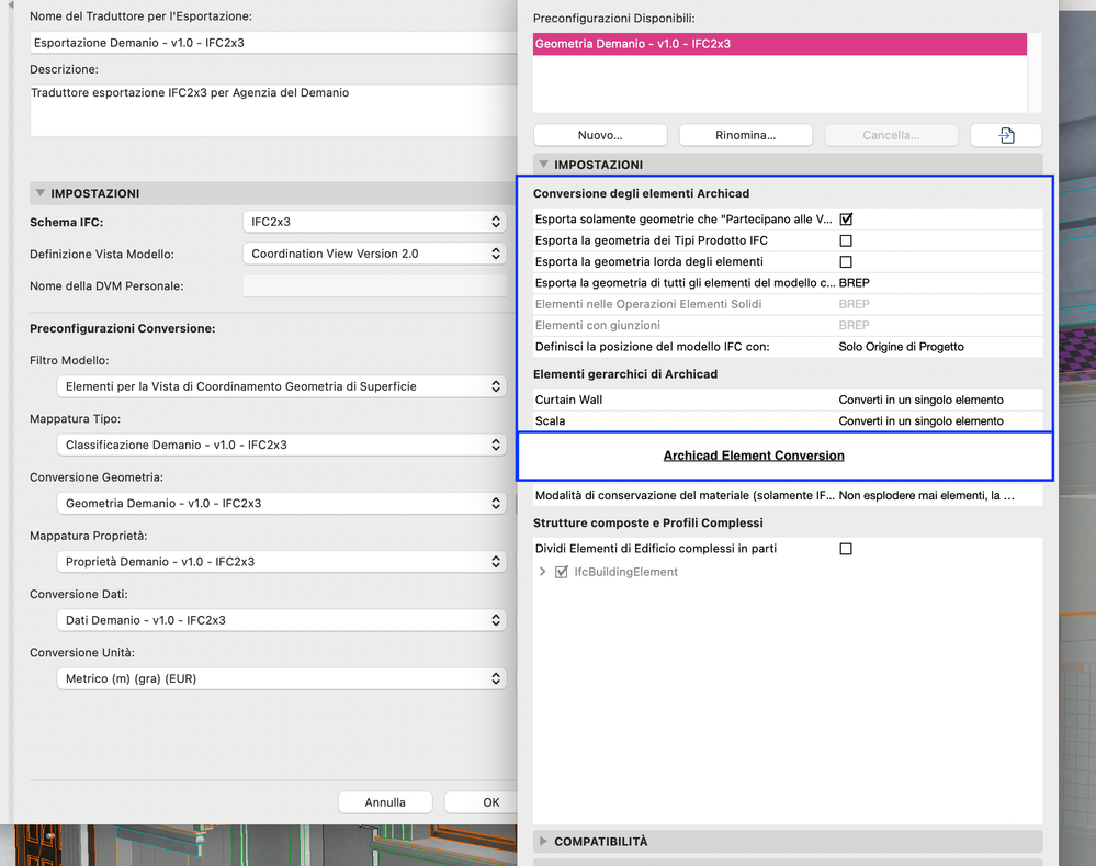 Archicad Element conversion