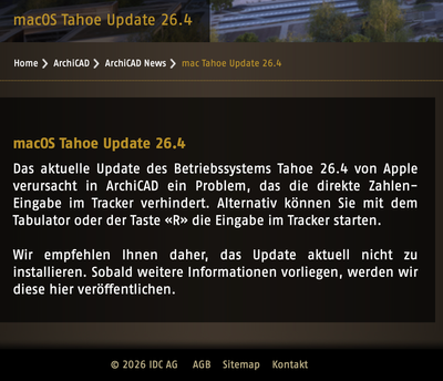 macOS 26.4_Problem ArchiCAD Update_IDC Meldung.png