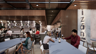 Izán Restaurant by Ellis Interior Design, US