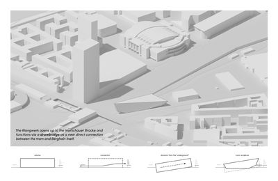 Final visualization Axonometry + Sketches generated in Archicad